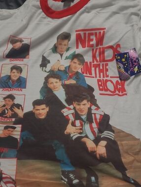 New Kids On The Block Graphic Tee - White/Red